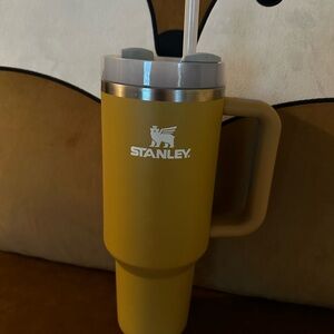 Stanley Mustard Yellow Travel Mug with Handle